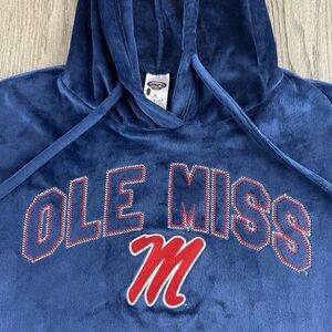 Concepts Sport Ole Miss Rebels Hoodie Small NWT Navy Hotty Toddy Pullover